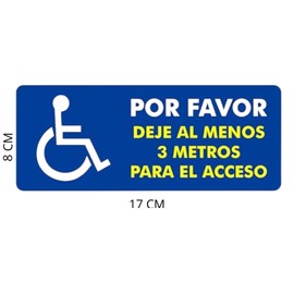 3u Disabled Stickers for Vehicles - Set of 3 Approved Stickers Suitable for Cars, Vans, Trucks and More (Large)