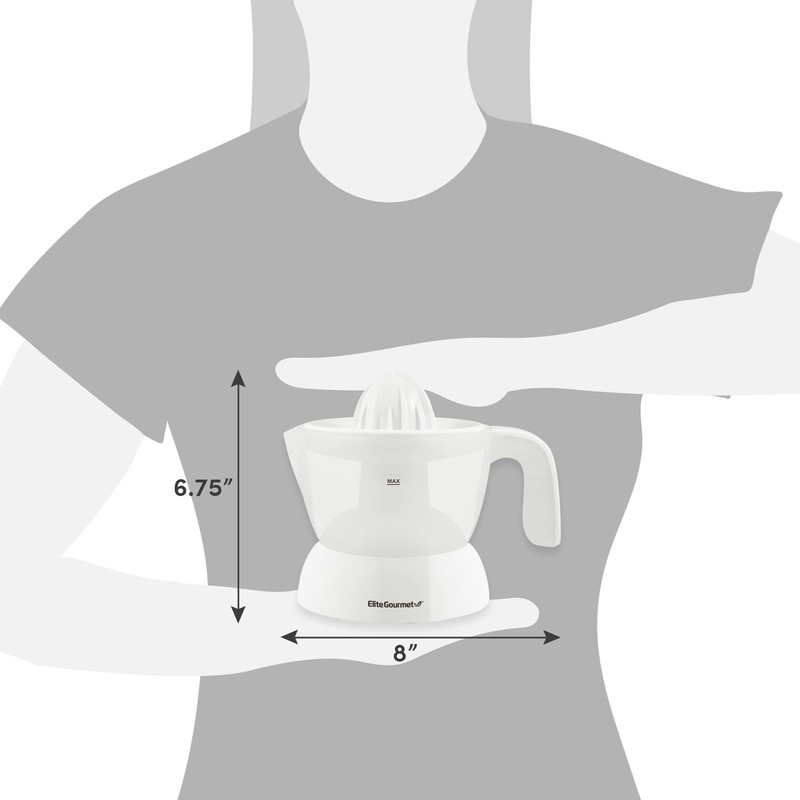 Elite Gourmet ETS-411 BPA-Free 30-Watt Electric Citrus Juicer Extractor: Compact