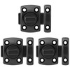 INIRET 3 Packs Black Rotating Bolt Latch,Enhanced Security for Doors,