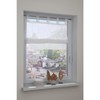 GARDINIA Roman Blind Sheer Voile Tabs White 90cm x 140cm