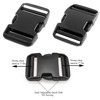 Buckles for Straps 2": Side Release Buckle Plastic Clip 2