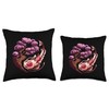Yinyang Koi Fish and Sakura Tree Design Throw Pillow