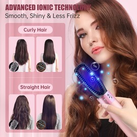 5-in-1 Hair Dryer Brush, Negative Ion Hot Air Blow Dryer Brush Set, Includes Curler, Straightener, Volumizer, Can be Used for Straightening, Curling,Drying, Suitable for All Hair Types