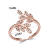 Philip Jones Rose Gold Plated Adjustable Leaf Ring Created with