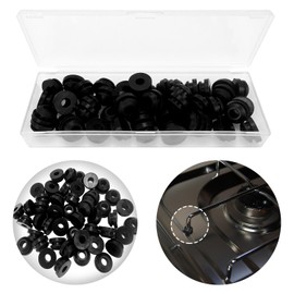 48Pcs RV Stove Rubber Grommets RV Stove Protector Rubber Guides High Temperature Resistant Rubber Feet Grommet Guides Compatible with Dometic Smev Thetford Stoves 5mm Rods Durable Grommets RV Cookers