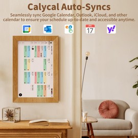 Calycal 10.1" Wall Planner Digital Calendar - Schedule Management, Chore Chart, Meal Planner, To Do List, and Digital Photo Frame,Smart Touchscreen Interactive Display, Perfectly Matches Home Decor