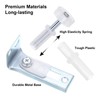 sourcing map Bifold Door Fitting Repair Kit, 2-Pack Bi-fold Sliding