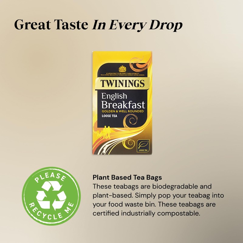 Twinings English Breakfast Tea | Golden, Well Rounded & Full
