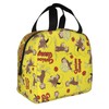 Curious George Insulated Lunch Bag Black Lunch Box Thermal Insulated