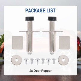 Jdmspeed New Stainless Chrome Door Poppers Trunk Popper Street Rod 2 PCS