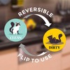 Large Dishwasher Magnet Clean Dirty Sign - Funny Emoji Magnets