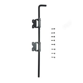 Cane Bolt Heavy Duty Gate Drop Rod 24 inch Steel with Black Finish -1 Pack
