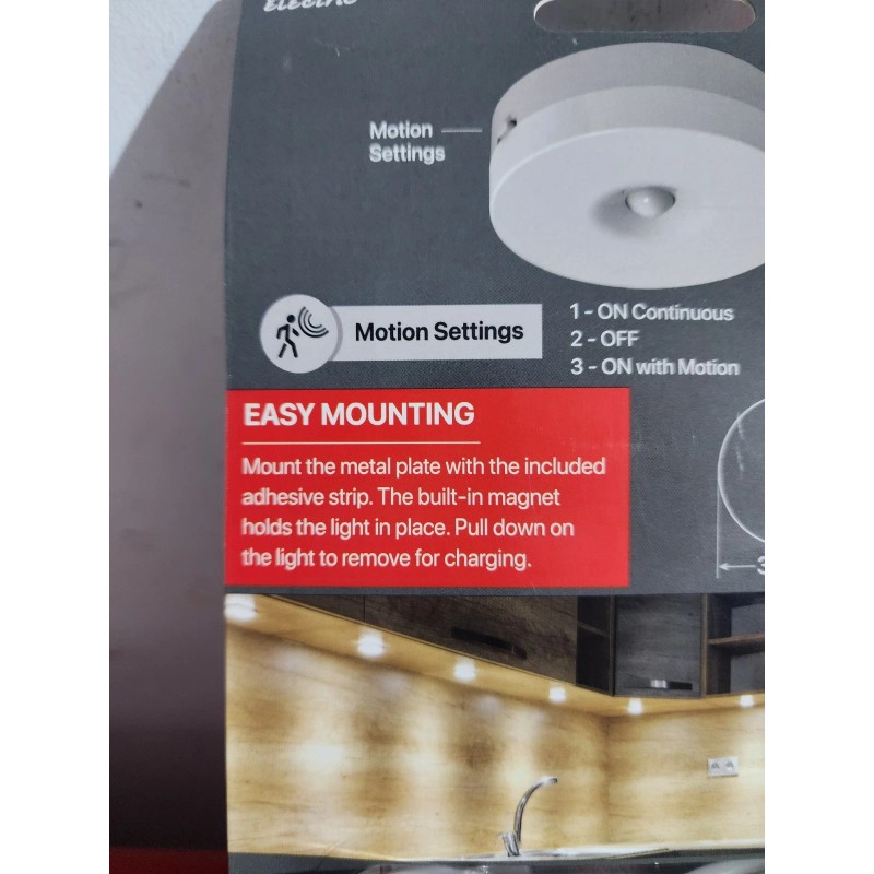 Feit Electric 3 Pack Feit Rechargeable LED Puck Lights with