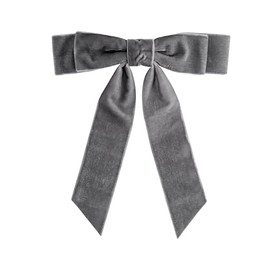 Marianella Atellier de Moños Marianella Atelier de Moños - moños para cabello niña, martina de terciopelo, color GRIS OXFORD.