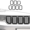 Jimen for 2021+ Grand Cherokee Grill Inserts, 7PCS Front Grille