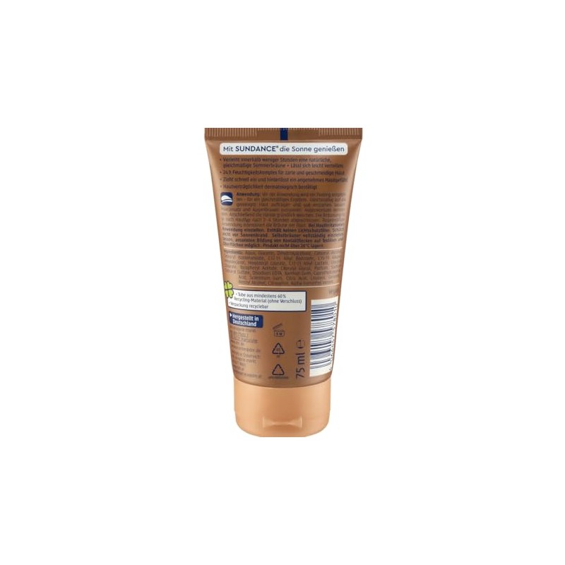 SUNDANCE Self-Tanning Cream Face and Body - Vegan - Even