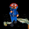 Vibrant Aquarium Decoration Set | 2 Pcs, Diver and Treasure
