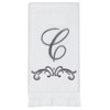 Avanti Linens - Monogram Embroided Fingertip Towel, 100% Cotton Bathroom