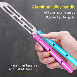 KEEDAS Integrated Forging Bushing System, Aluminum Integral Channel Handle, Excellent Grip, Pretty Solid, Best Balance and Inertia, Great for Beginners (Blue-Pink)