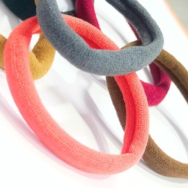 Hair Ties for Women, Multicolour Elastic Hair Tie No Damage for Thick Hair, Seamless Thick Hair Bands,Soft Hair Accessories for Women Pack of 6 (multi-color)