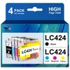 ONLYU LC424 LC 424 LC-424 Cartridges Multipack Compatible with Brother