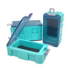 Tackle Box, Waterproof Portable Tackle Box Organizer With Storing Tackle Set Plastic Storage - Mini Utility Lures Fishing Box, Small Organizer Box Containers For Trout (Blue 4 PCS)