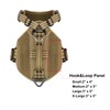 ICEFANG GN8 Tactical Dog Harness with 4X Metal Buckles for