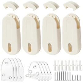 4 Pack Universal Shade Blind Cord Tension Device for Window Blinds – Compatible with Hunter Douglas, Levolor, Graber & More, Window Blind Cord Holder for Traversing Panels