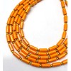 1 Strand Orange Italian Coral 18 Pieces Approx Beads Size