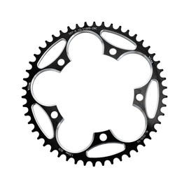 QUARKZMAN Narrow Wide Chainring for Speed Road Bike for 130 BCD Bicycle Chainring 209.3 mm/8.24 Inch Black CNC Aluminium Alloy Pack of 1