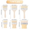 CHGCRAFT 6pcs 6 Styles Goat Hair Brush Flat Paddle Paint