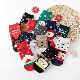 New Version Thick Christmas Sleep Socks for Kids & Adults (Free Size) Snowflake Christmas Socks 20ea