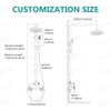 Aolemi Outdoor Shower Kit Outdoor Shower Fixtures Faucet System 2