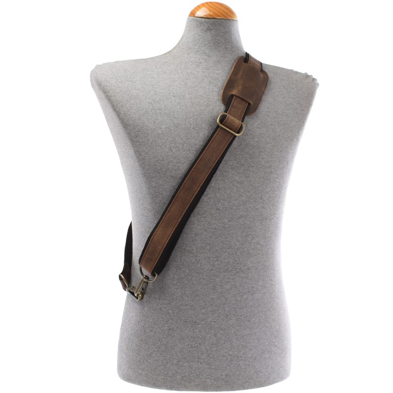 LECONI LEC-R2 Leather Nylon Shoulder Strap Wide Shoulder Strap for