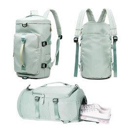 Cekikibi Gym Bag for Women and Men Waterproof Gym Backpack With Shoe Compartment Sports Duffel Bag，Suitable For Gym Work Fitness Travel