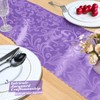 MILVOWOC 4 Pack Lilac Satin Table Runner, 12 x 72