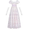 Fiamll Regency Dress Women's Regency Costume Empire Waist Tea Party