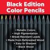 Faber-Castell Faber-Castell Black Edition Metallic-Buntstifte: 12 Stück, schwarzes Holz und
