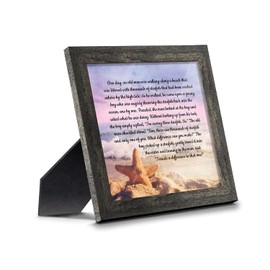 The Starfish Story Teacher Gift, The Legend of the Starfish Wall Decor, Thank You Gifts, Framed Home Decor, 8688BW