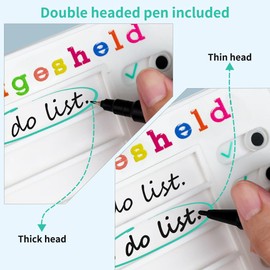 Checklist Board, Stick-On Task List, Stick-On Task List, Reusable Memo Board for Children, Task Planner Children, Task List for Children (Day Hero)