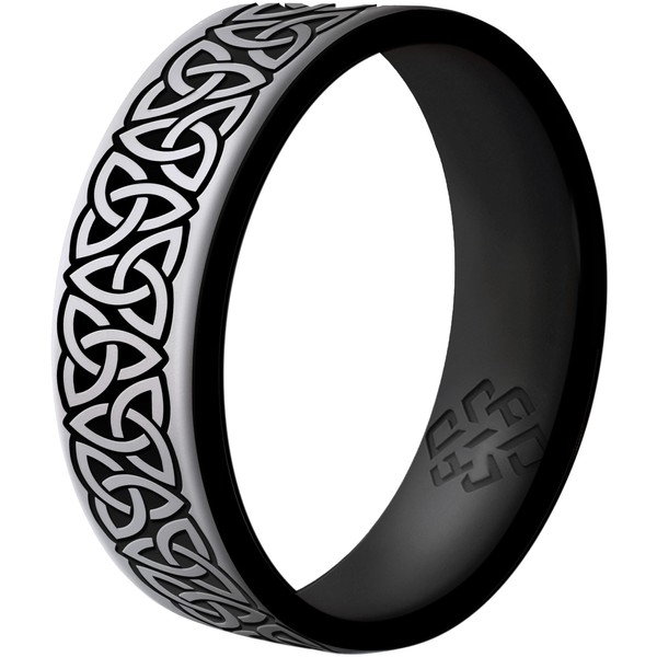 Knot Theory Wider Trinity Silicone Ring for Women and Men