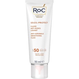 RoC RoC - Soleil-Protect Anti-Wrinkle Smoothing Fluid SPF50+ - UVA/B Protection - Hypoallergenic Sunscreen - 50 ml