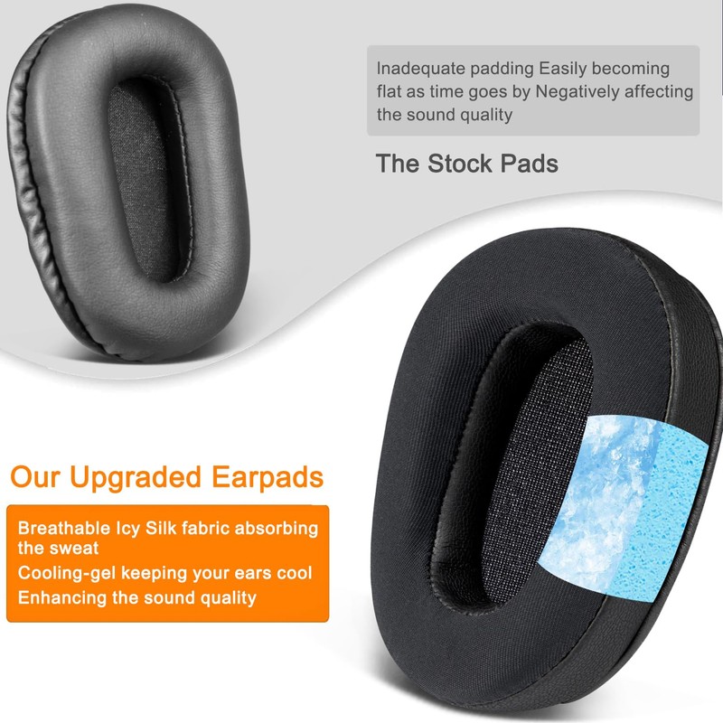 SOULWIT Cooling-Gel Earpads Replacement for BlueParrott B450/S450(450XT 450 XT) Noise
