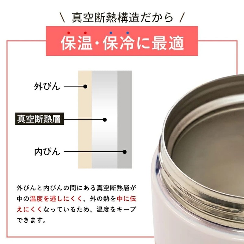 Asbel MC21 HLB-SR300C Mickey Soup Bottle, Width 3.5 x Depth