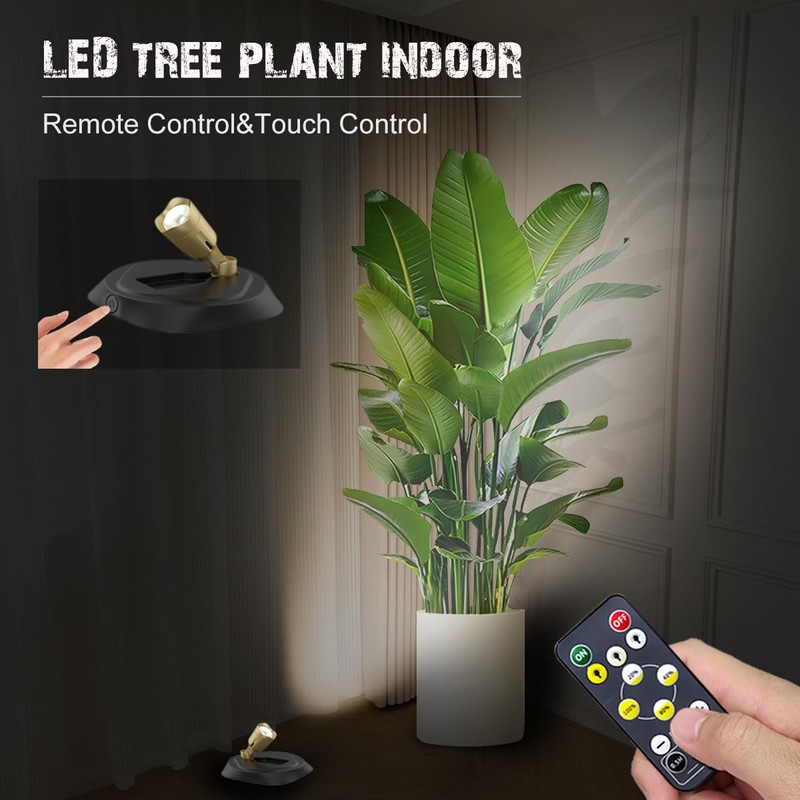 Battery Spot Light for Tree Plant Indoor Uplight Rechargeable Picture