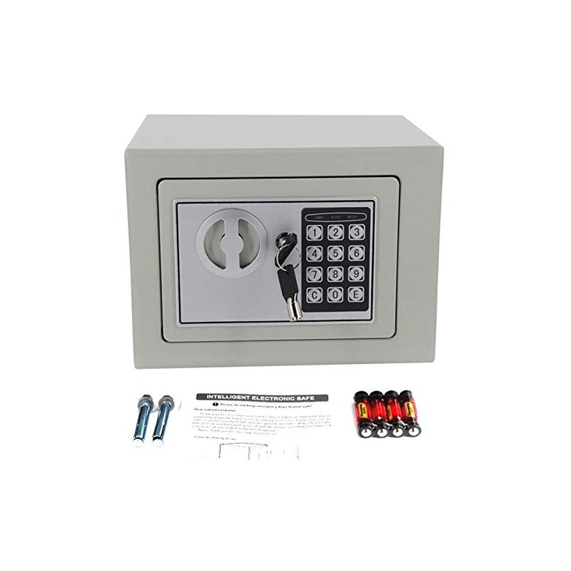 170*230*170mm Digital Keypad Safe Light Gray