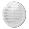 La Ventilazione T10B White Plastic Round Air Vent Grille 120mm