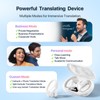 AI Real-Time Translation Earbuds: 144 Languages, Noise Canceling, Offline Mode,