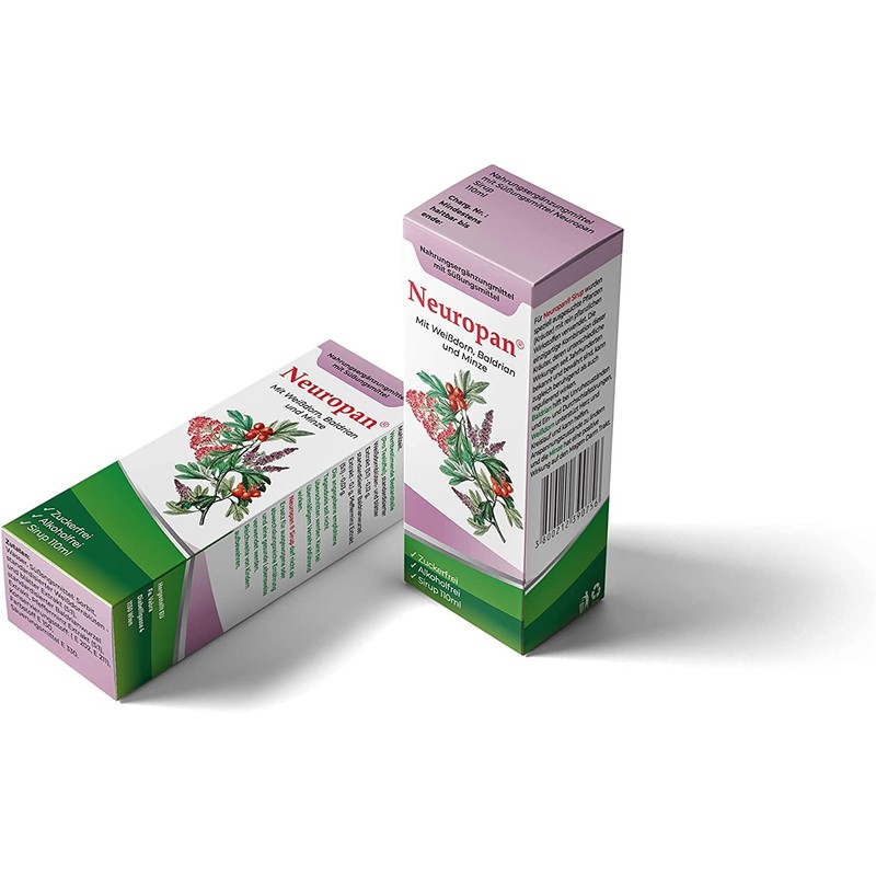 Neuropan Syrup 110 ml Anti-Stress Valerian for Relaxation [Vegetable +