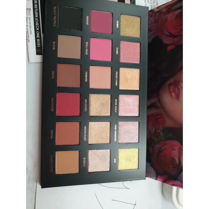 Sombra De Ojos Huda Rose Gold Palette Remastered Color Multicolor